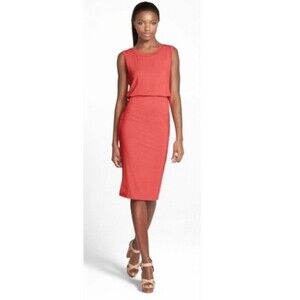 Leith women's Bodycon sleeveless Dress in Coral Size S